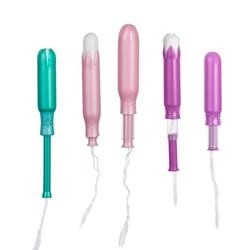 卸し売り安い有機性綿のタンポンの生物分解性のボール紙の腟の女性箱の除去のタンポン