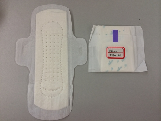 草のタケ衛生パッドはコットニーカバーが付いている翼のないマキシのパッドを薄くする
