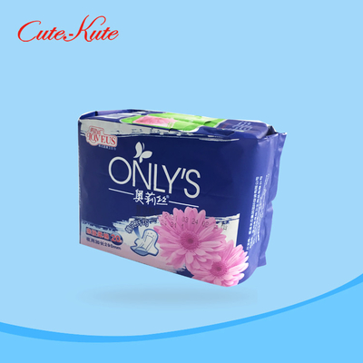 Anion Pads Quick Easy 270mmの柔らかい月経パッドの吸囚性の女性包むこと