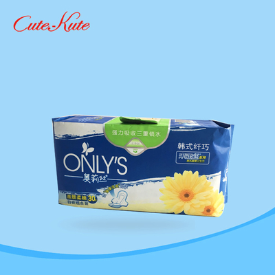 Anion Pads Quick Easy 270mmの柔らかい月経パッドの吸囚性の女性包むこと